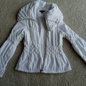 Women's White Puffy Jacket